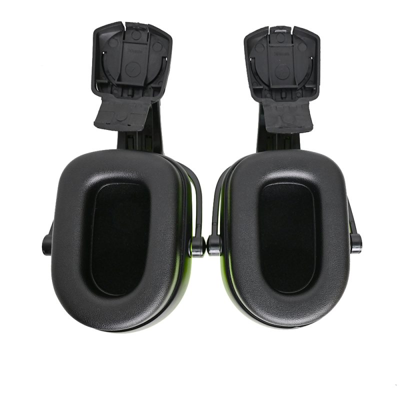 ULTAC FTE106 Fluorescent Safety Helmet Earmuffs SNR30dB