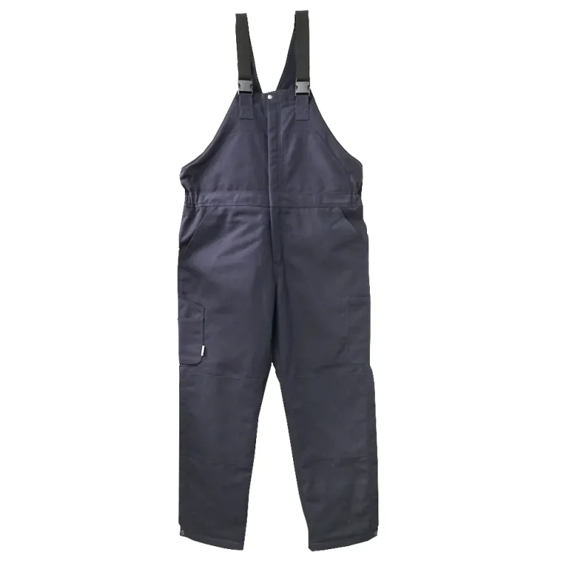 Men’s Work Bib Overalls Navy Poly-Cotton XN1011