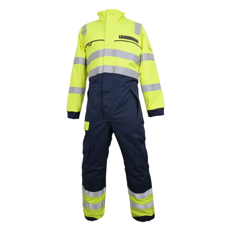 Hi-Vis Two-Tone Coverall with reflective tape